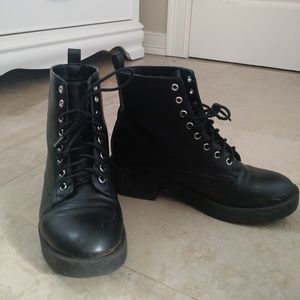 H&M Lace up combat boots